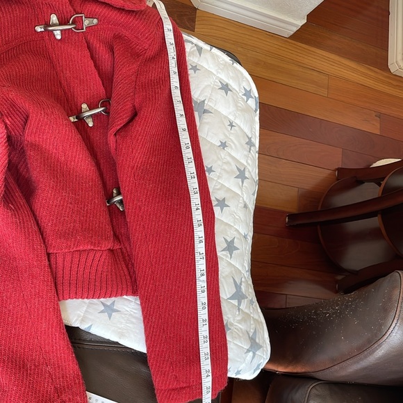 Beautiful red jacket!S Interchangeable closure (zipper or metal beautiful snaps) - Picture 8 of 14